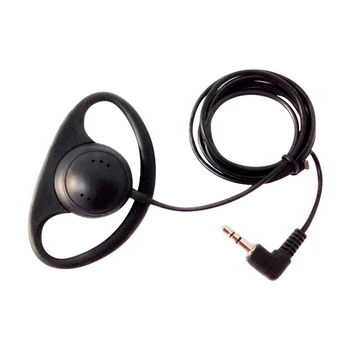 

5pcs D-shape Wired Earphone 1m Police Nightclub PVC Portable Mobilephone 3.5mm Jack Two Way Radios Bars Security Ergonomic