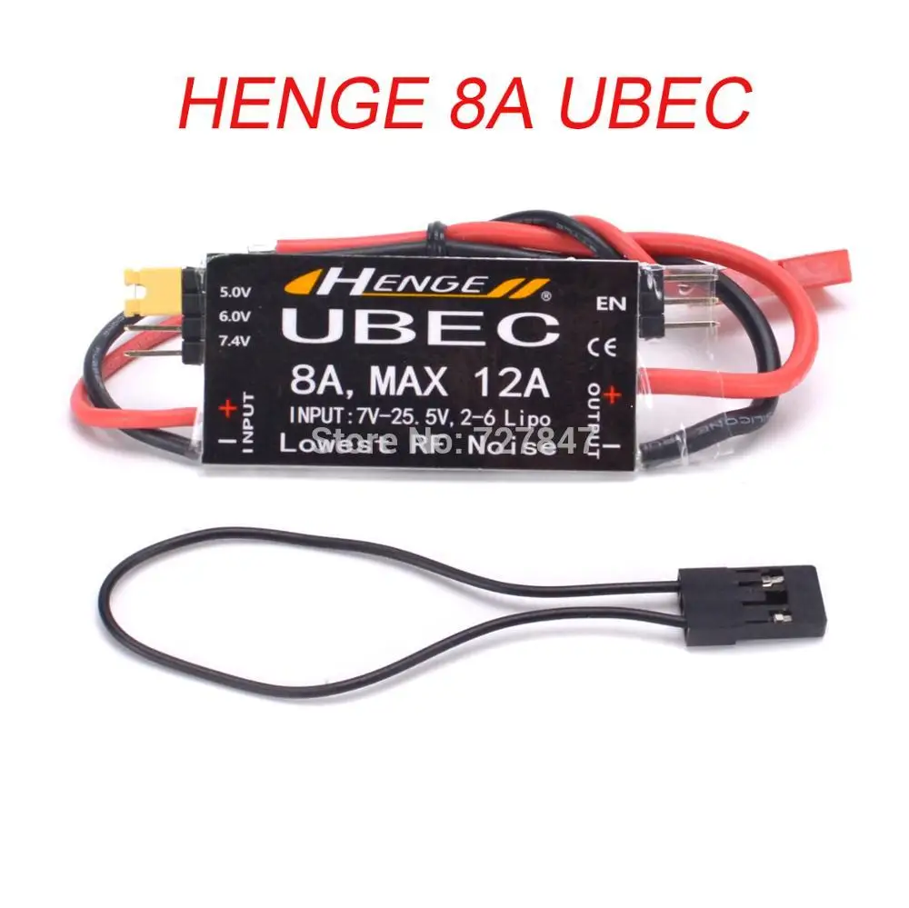 

NEW 8A UBEC Output 5V / 6V 6A / 8A Max 12A Inport 7V-25.5V 2-6S Lipo / 6-16 cell Ni-Mh Input Switch Mode BEC for RC Quadcopter