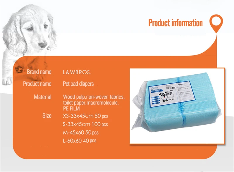 Super Absorbent Diaper Antibacterial Dog Urine Pad Pet Dog Diapers  Multi-Size Dog Toilet Mat Puppy Training Pee Pads (3)