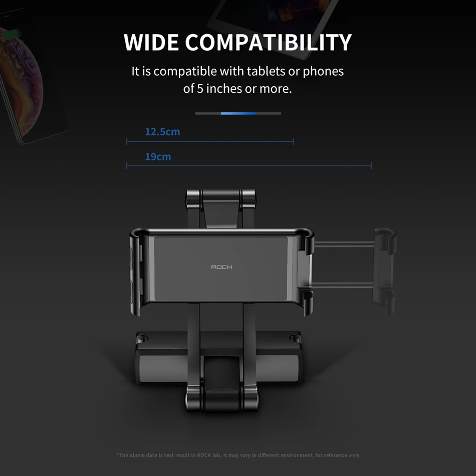 Rock автомобильное заднее сиденье планшет подголовник держатель подставка Универсальный вытяжной кронштейн для IPad Xiaomi samsung держатель для планшета ПК