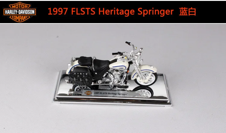 Maisto 1:18 Harley Davidson 1997 FLSTS Heritage Springer мотоциклетные металлические модельные игрушки для детей подарок на день рождения Коллекция игрушек