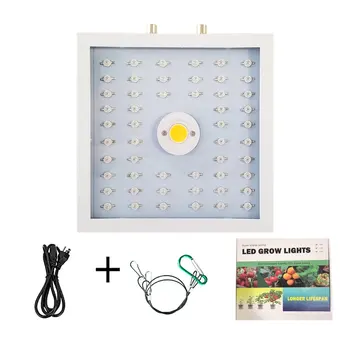 

Plants LED Grow Light Full Spectrum 1000W Double Chip Red/Blue/UV/IR Small Square Light For Indoor Plants VEG BLOOM