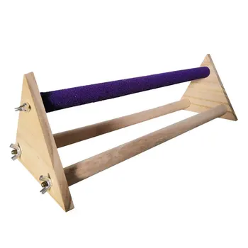 

Triangle Rack Climbing Cockatiels Portable Home Pet Supplies Bird Perch Stand Funny Parrot Playstand Bite Toy Balance Training