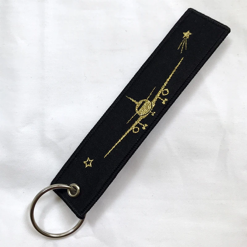 Wholesale Pilot Keychains Porte Flight Crew Pilot Gift Clef Aviation Key Chain Shinning Gold Color Woven Keyring Tags 10 PCSLOT (5)