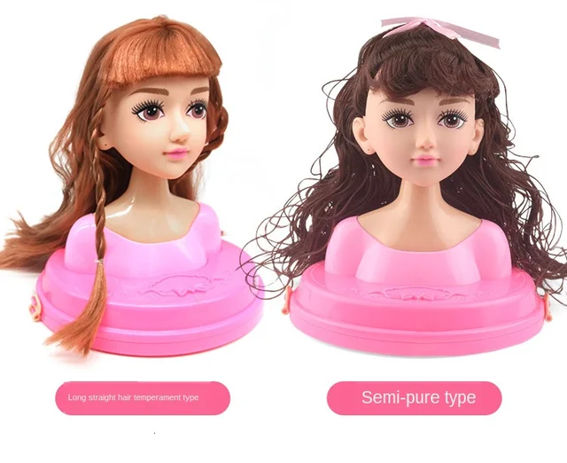 21x19cm Metade do Corpo Maquiagem Penteado Boneca Cabeça Cosmética Finja  Jogar Little Toys Meninas Jogos Presente Aniversário Maquiagem Toy para  Meninas - AliExpress