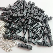 50 пар/лот, MC4 разъем солнечной панели мужской и женский для подключения солнечной системы