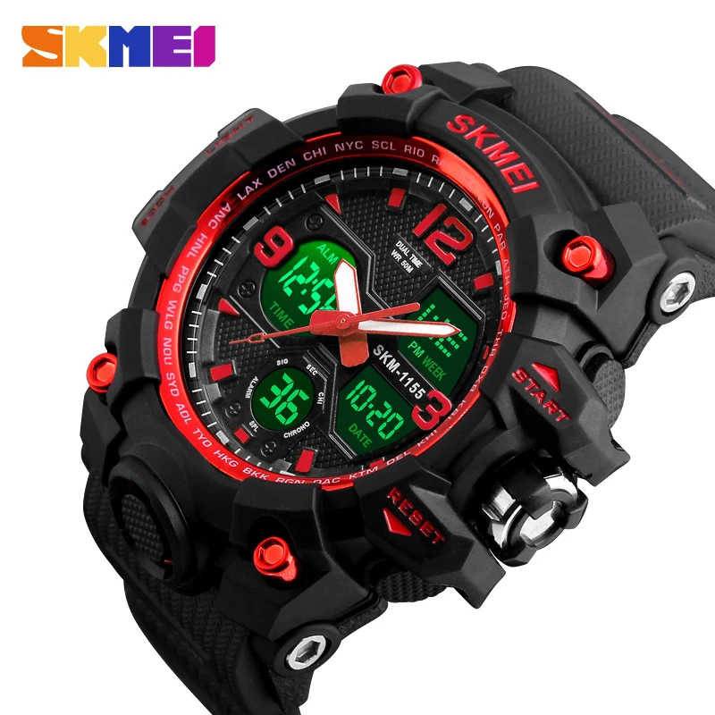 SKMEI Military Army Camo Sports Watches Men Top Luxury Quartz Digital Waterproof Sport Watch Male Wristwatch relogios masculino