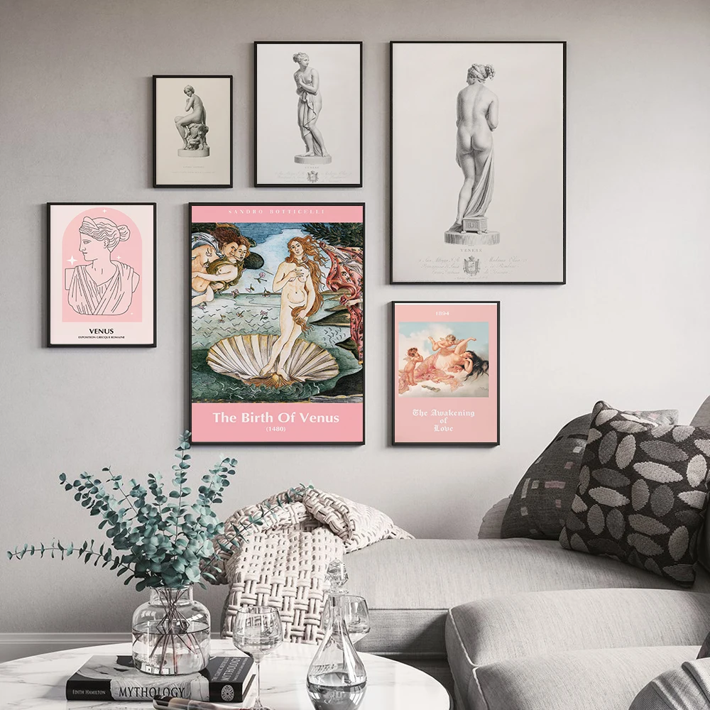 Ancient Greek Goddess Poster Canvas Painting Wall Art Roman Aphrodite Venus Prints Living Room Bedroom Home Decor Frameless | Дом и сад