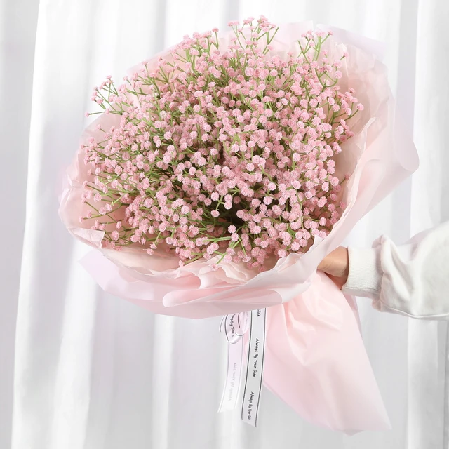 6/12 pcs White Babys Breath Artificial Flowers Real Touch Faux Wedding  Bouquet for Wedding Floral Arrangement Party Home Decor - AliExpress