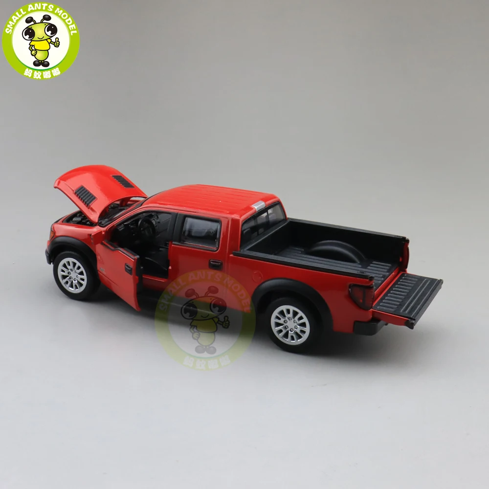 1/34 Ford F150 F-150 Raptor пикап литая модель автомобиля игрушки для детей Детское звуковое освещение Вытяните назад Подарки для мальчиков девочек