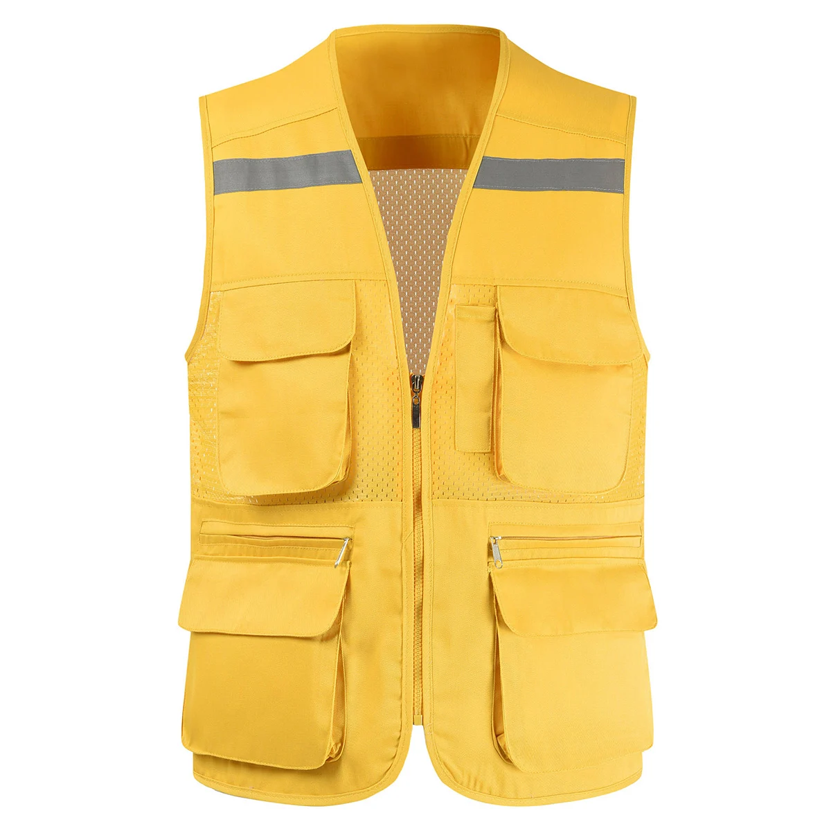 Mens Summer Outdoor Work Safari Fishing Travel Photo Vest with Pockets