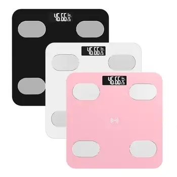 

Digital Smart Voice LCD Weight Scale Bluetooth APP Body Fat Scale Electronic Scales for Apple/IOS Bathroom Household Balance