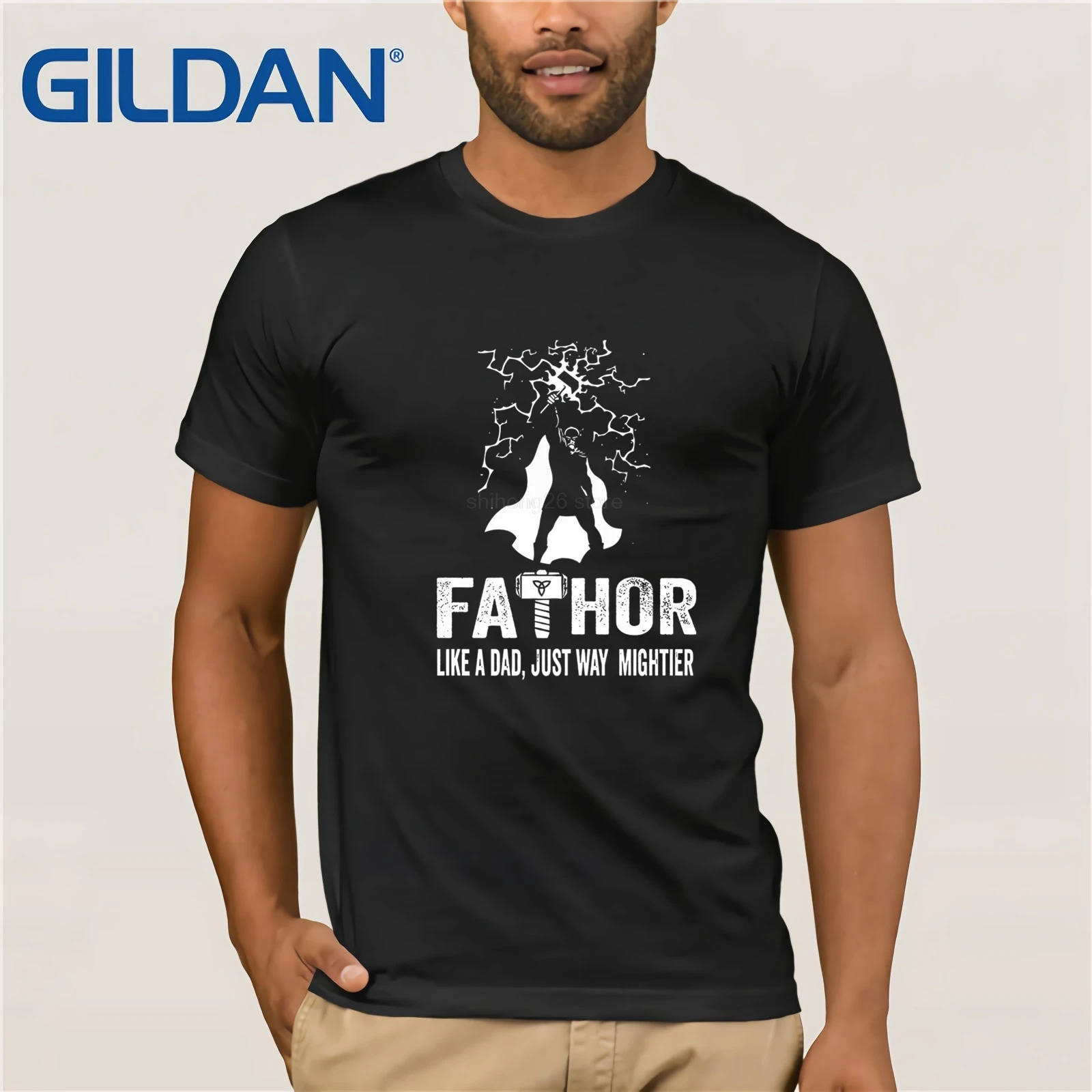 Подарок на день отца папочка Тора Fathor забавный подарок рождения идея футболка 2021