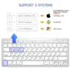 Russian&English Bluetooth Keyboard Wireless Russian Keyboard Ultra Slim Mute for Mac iPad iPhone iOS Android Windows Smart TV ► Photo 2/6