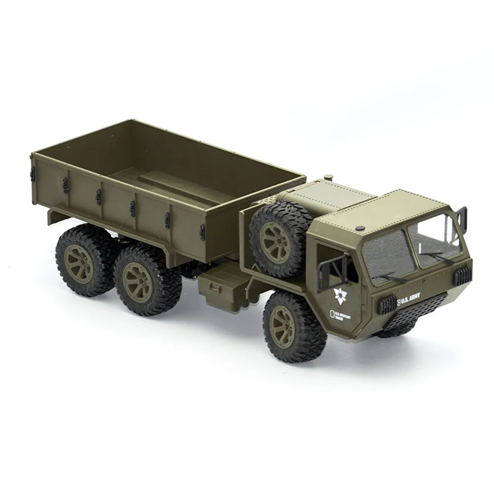 FY004 1/16 2,4G 6WD RC грузовик детские игрушки для мальчиков пульт дистанционного управления армейский военный грузовик RC модель автомобиля