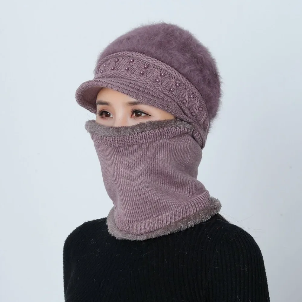 Winter Hats Skullies Beanies Hat Brand Hats Winter Beanies For Women Wool Scarf Caps Balaclava Mask Gorras Bonnet Knitted Hat