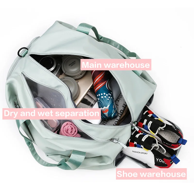Sports Gym Bag For Women Men Travel Dry Wet Bag Handbag Multifunction Swimming Shoulder Messenger Weekend Fitness Training Bag 3