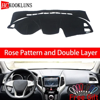 

Rose Pattern For SsangYong Tivolan 2015 Dashboard Cover Car Stickers Car Decoration Car Accessories Interior Car Decals