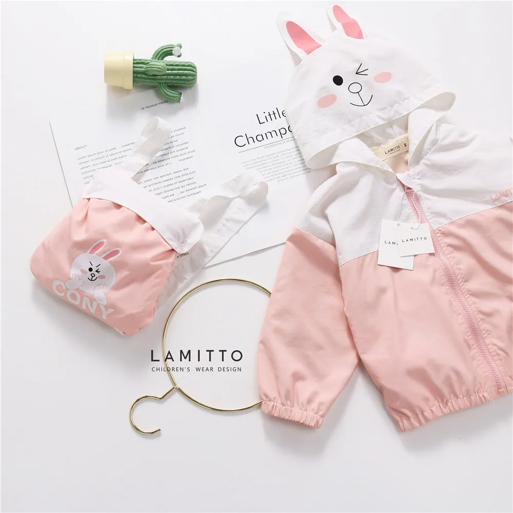 Розовый Tonytaobaby/Новая Осенняя детская одежда; креативное пальто с капюшоном; пальто для девочек; детская куртка; куртка для маленьких мальчиков - Цвет: Розовый