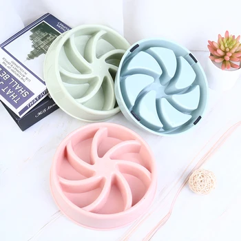 

1PC Portable Pet Dog Feeding Food Bowls Puppy Slow Down Eating Feeder Dish Bowel