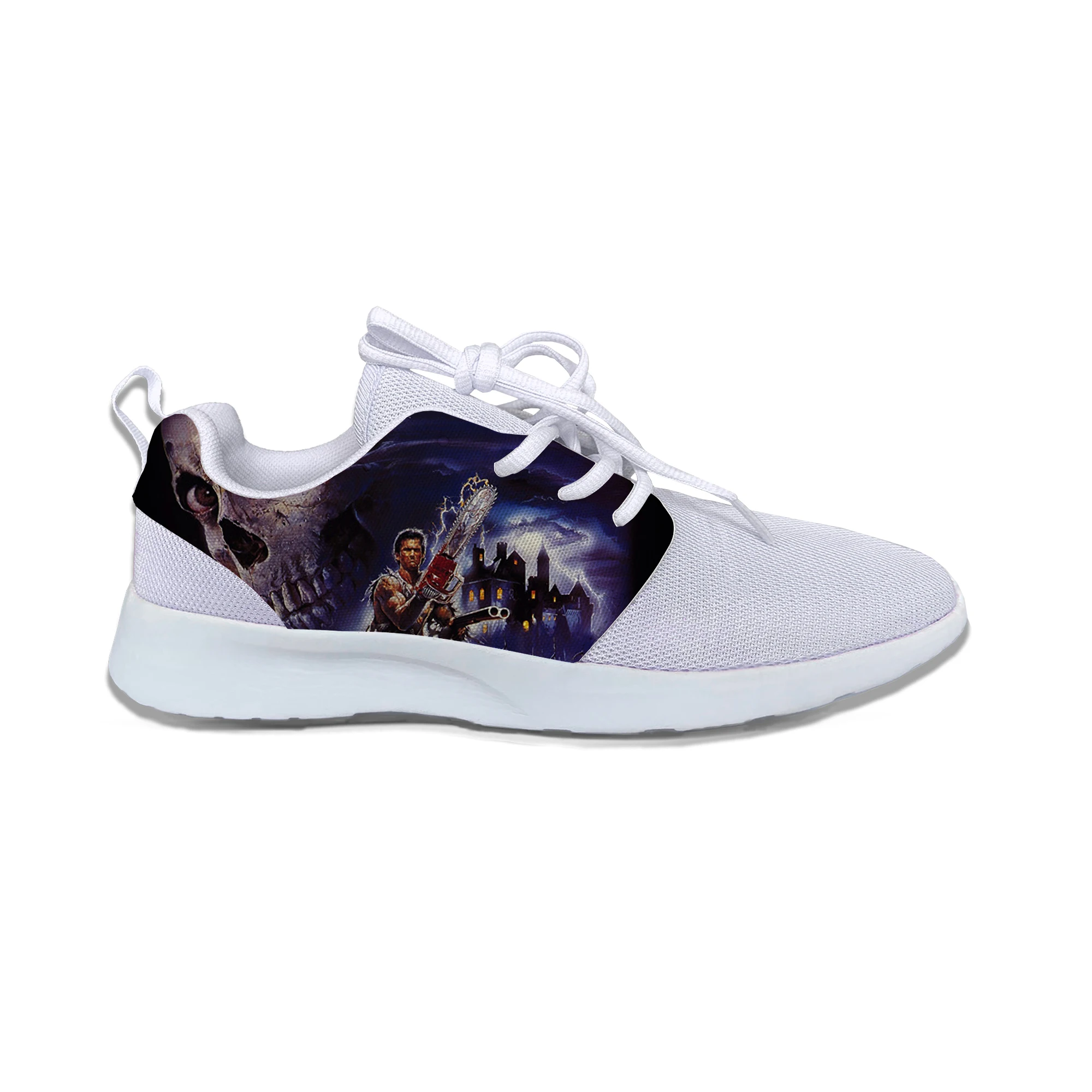 

2019 New Men Women Fashion 3D Print The Evil Dead Shoes Lightweight Leisure Running Shoes Breathable Sports Shoes