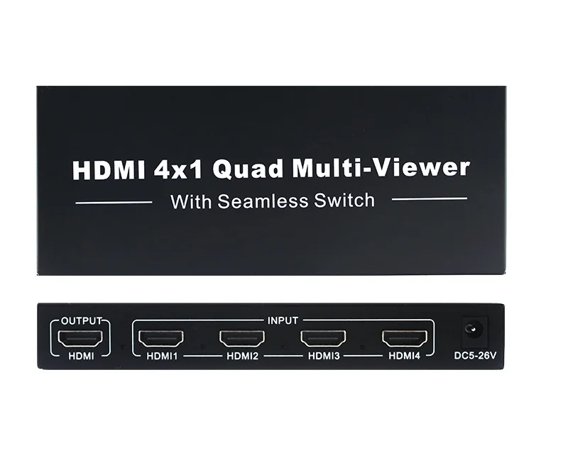 1080P 4x1 HDMI мульти-просмотра HDMI Quad экран в реальном времени мульти-просмотра HDMI сплиттер бесшовный коммутатор с ИК-управлением