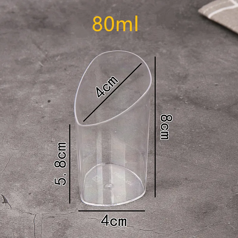 Высокое качество, прозрачная маленькая чашка для десерта, для свадьбы, дня рождения, вечеринки, для мороженого, пудинга, желе, украшения торта, пластиковые чашки - Цвет: cup