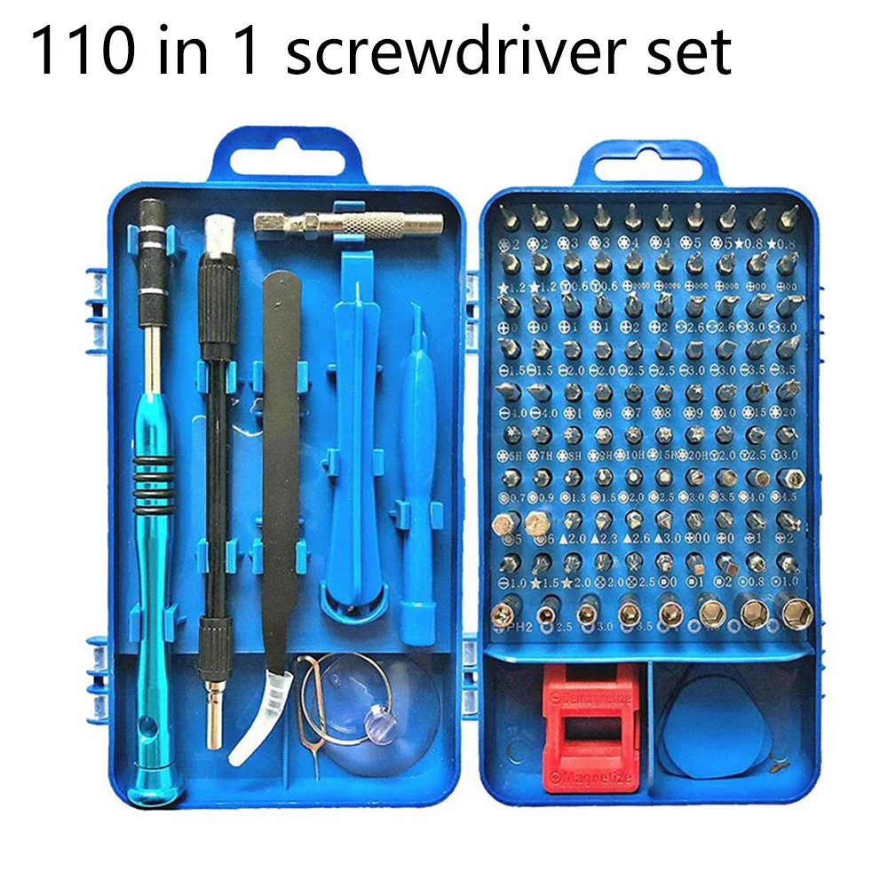 car door panel removal tool 110/115/135 in 1 Screwdriver Set of Screw Driver Bit Set Multi-function Precision Mobile Phone Repair Device Hand Tools Torx Hex auto trim removal tool Tool Sets