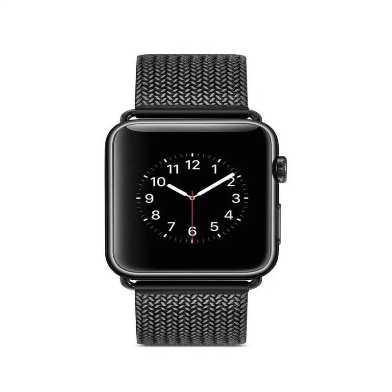Нержавеющая сталь сетчатый Браслет ремешок для apple watch 4 группы 5 44 мм 40 мм Миланский Браслет спортивный ремешок для часов для наручных часов iWatch серии 3/2/1, 38, 42 мм, версия