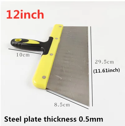 1 Pcs 6/8/10/12 Inch Putty Knife Scraper Set Thick Elastic Steel Plastic Handle Construction Tools