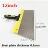 1 Pcs 6/8/10/12 Inch High Quality Thick Elastic Steel Plastic Handle Putty Knife Scraper Set Construction Tools 5