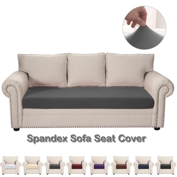 

Solid Colour Sofa Seat Covers For Living Room Elastic Sofa Cushion Cover Anti Waterproof oil Stretchy Slipcover Decoration D30