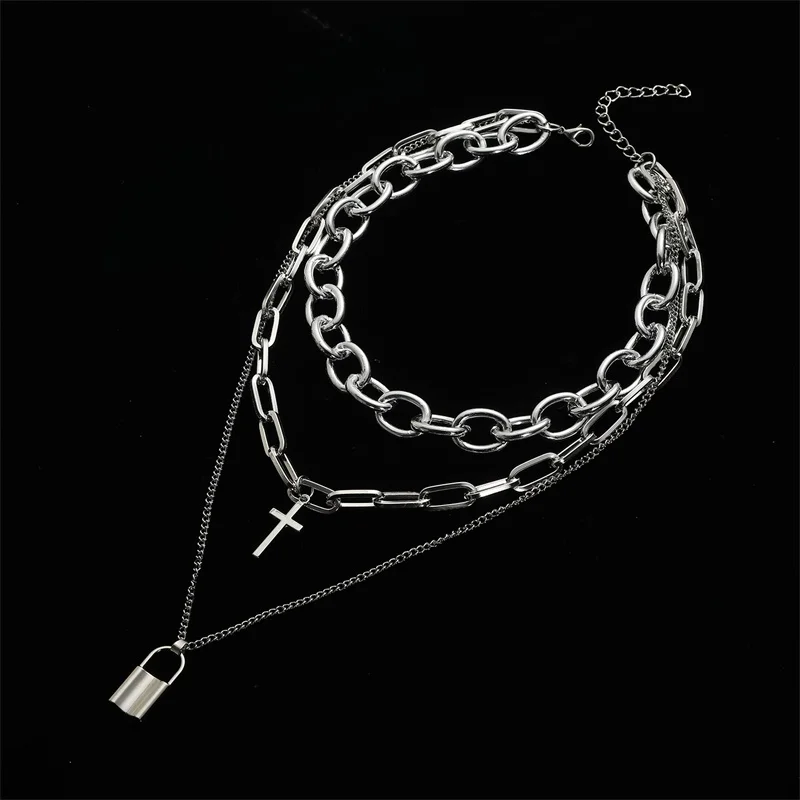 Jewelry Vintage Punk Chain Necklace 