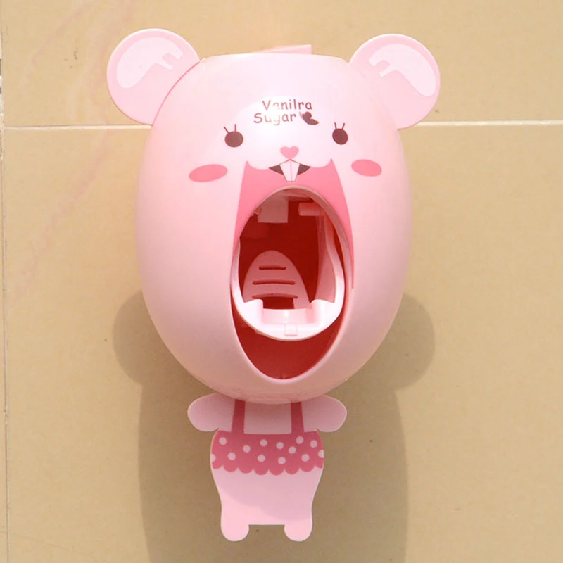 

Automatic Lazy Toothpaste Dispenser Toothbrush Holder Stick Home Bathroom Accessories BJStore