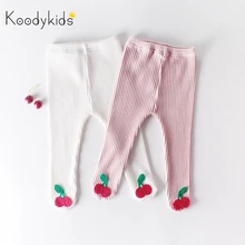 Koodykids/Новинка года; штаны для малышей; сезон весна-осень; детские леггинсы; модные леггинсы для маленьких девочек; носки; штаны; сезон весна-От 0 до 2 лет