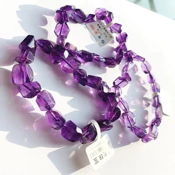

amethyst baroque 9-12mm AAA bracelet 7.5inch FPPJ wholesale beads nature