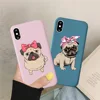 Pug Dog French Bulldog Phone Cover for IPhone 12 11 Pro SE2 X XR XS MAX 8 7 Plus Couple Lover Friends Silicone Soft Case Coque ► Photo 2/6