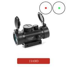 טקטי 1X40 MM אדום ירוק Dot Sight היקף אופטי Collimator ציד Riflescope עם 11/20MM להשתלב עבור רובה חיצוני אוויר אקדח(China)