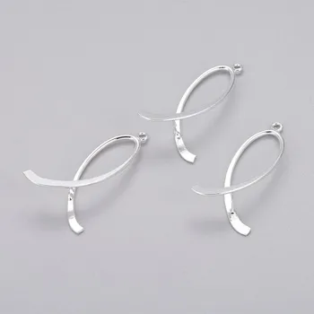 

5pcs/lot Brass Ice Pick & Pinch Bails Pendant Clips Clasp Hook Jewelry Findings Accessories about 38~39x17~18mm, hole: 2mm