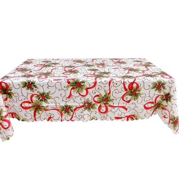 

Anti-slip Christmas Elements Square Tablecloth Polyester Printed Table Cloth for Dining Party Gathering Household LBShip