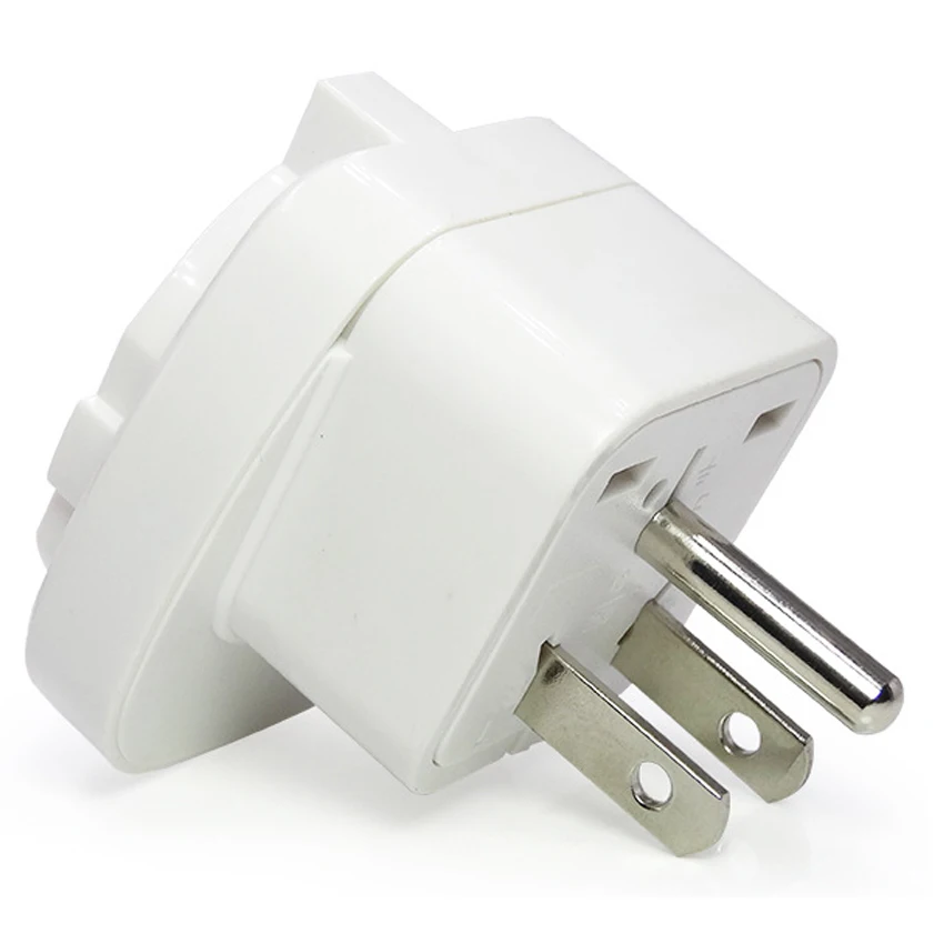 EU franch germany to USA Japan canada Philippines Thailand Taiwan Grounded US Type B Wall cable Plug Travel Adapter Outlet