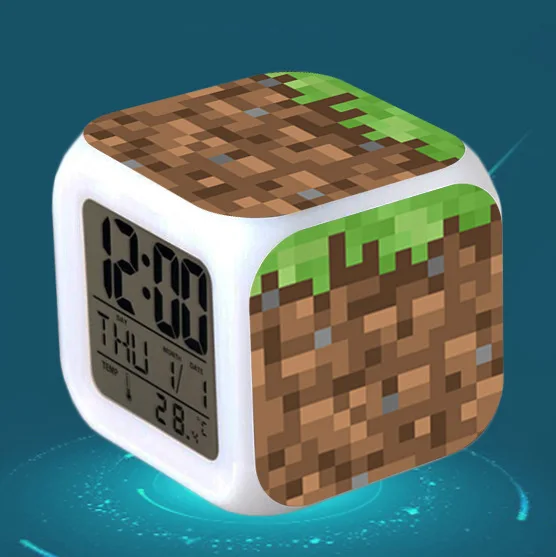 23 Цифровой Детский будильник Led reloj despertador мультфильм детская игрушка красочные светящиеся wekker электронные настольные часы Пробуждение свет - Цвет: 23