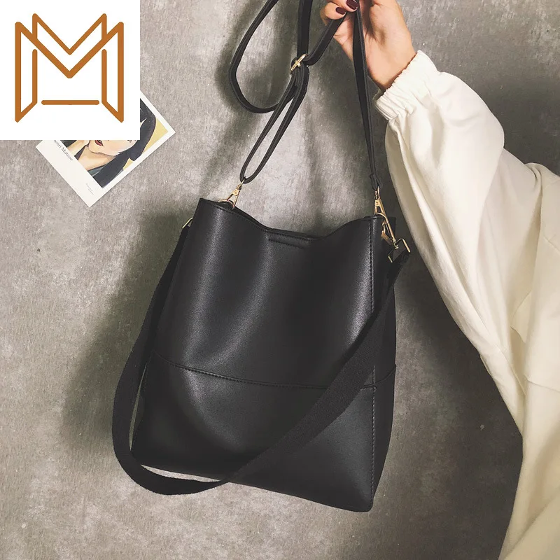 

Bag Woman 2019 Concise Single Shoulder Child Mother Package Capacity Student Bucket Messenger