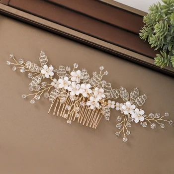 

Handmade Women Hair Comb Hair Accessories For Women Flower Comb Jewelry Bridal Hair Jewelry ornament