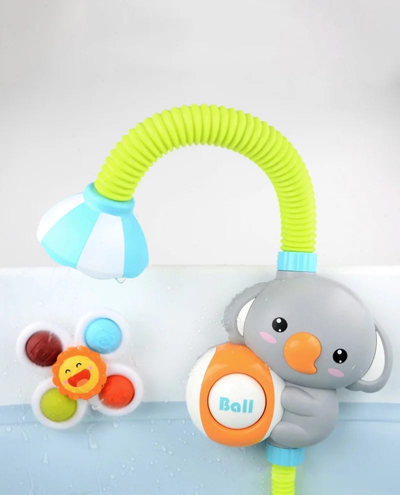 لعبة الدوران الممتعة لتخفيف التوتر للأطفال الرضع ألعاب تعليمية و خشخشة دوارة ألعاب استحمام