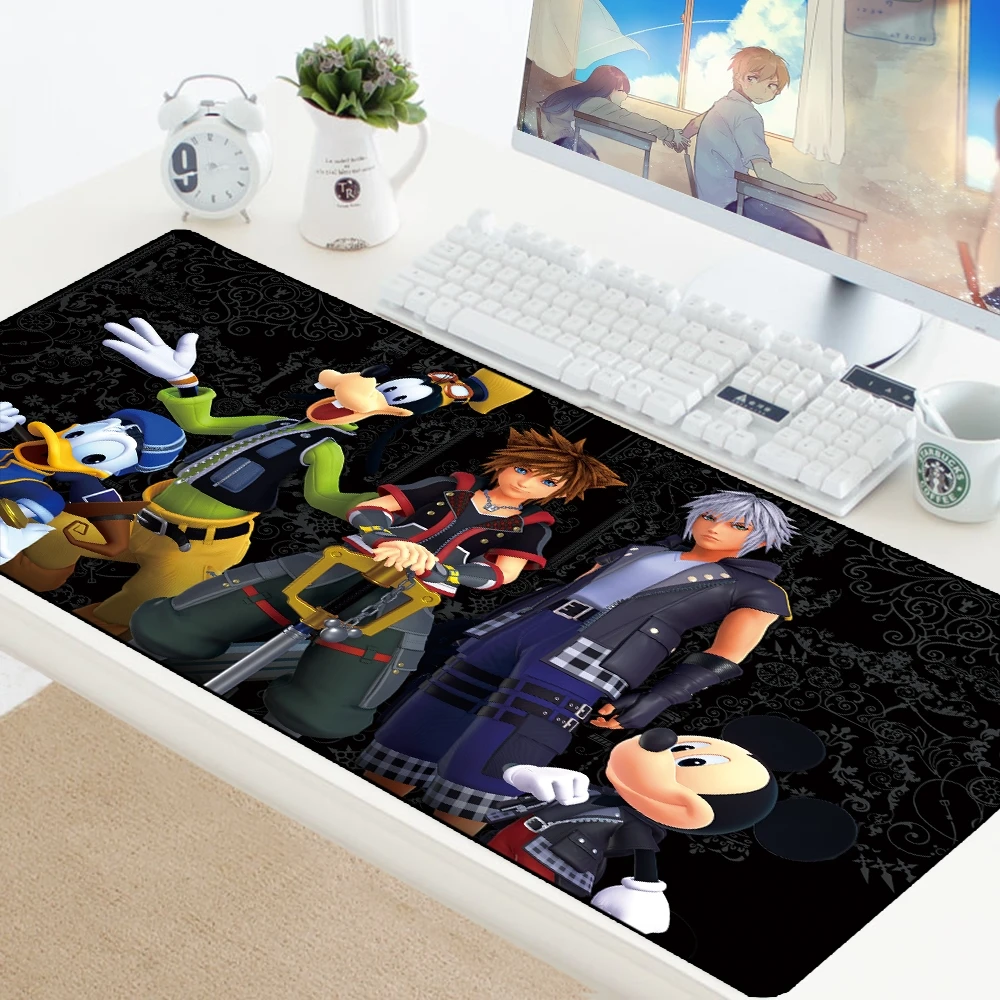 Kingdom Heart Speed Large Gaming Mouse Pad Lock Edge Mousepad Computer Table Mat Keyboard Pad Desk