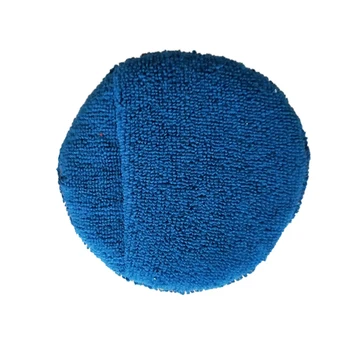 

17CM High Density Round Car Waxing Sponge Microfiber Overlock Car Wash Cleaning Sponge Cloths For Car Polishing