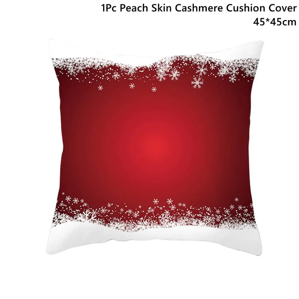 Xmas Pillowcase 28 Taoup красный Санта-Клаус веселая Рождественская наволочка Рождественские украшения для дома Happy Noel Navidad снеговик - Color: Xmas Pillowcase 28