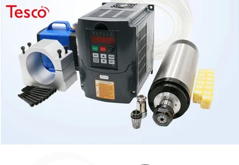 

Free shipping cnc spindle motor kit 2.2 kw 110v/220v/380v water cooled spindle+ VFD+ water pump +80mmbracket+1SET ER20 for CNC