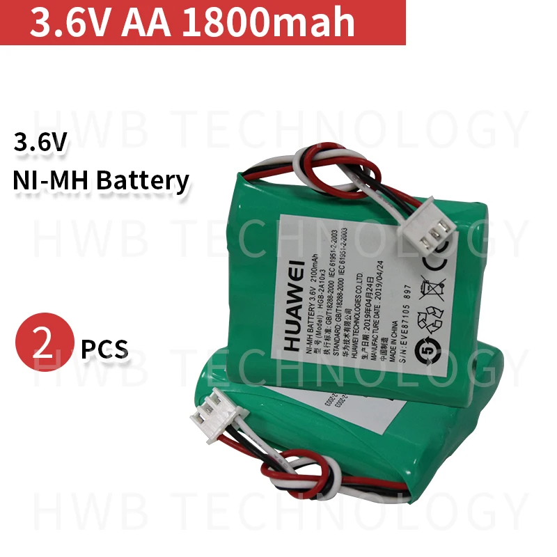2 PCS/lot Brand new AA 3.6V 1500mAh Ni MH Rechargeable Battery Pack With Plugs For Cordless